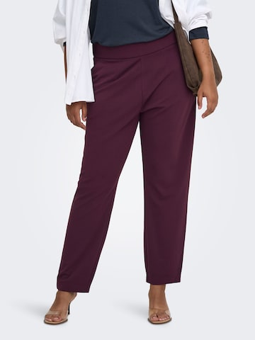 ONLY Carmakoma Regular Trousers 'STILLA' in Red: front