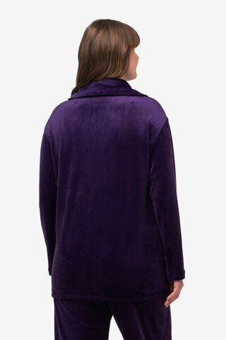 Ulla Popken Zip-Up Hoodie in Purple