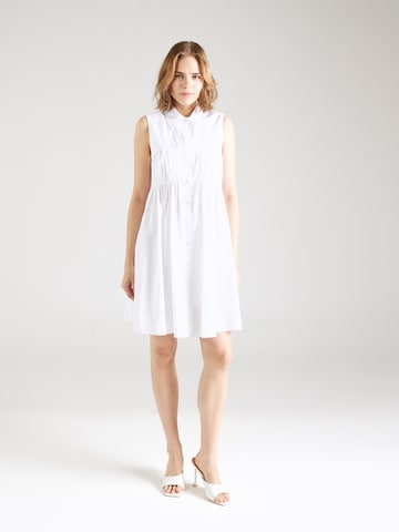 PATRIZIA PEPE Shirt Dress in White: front