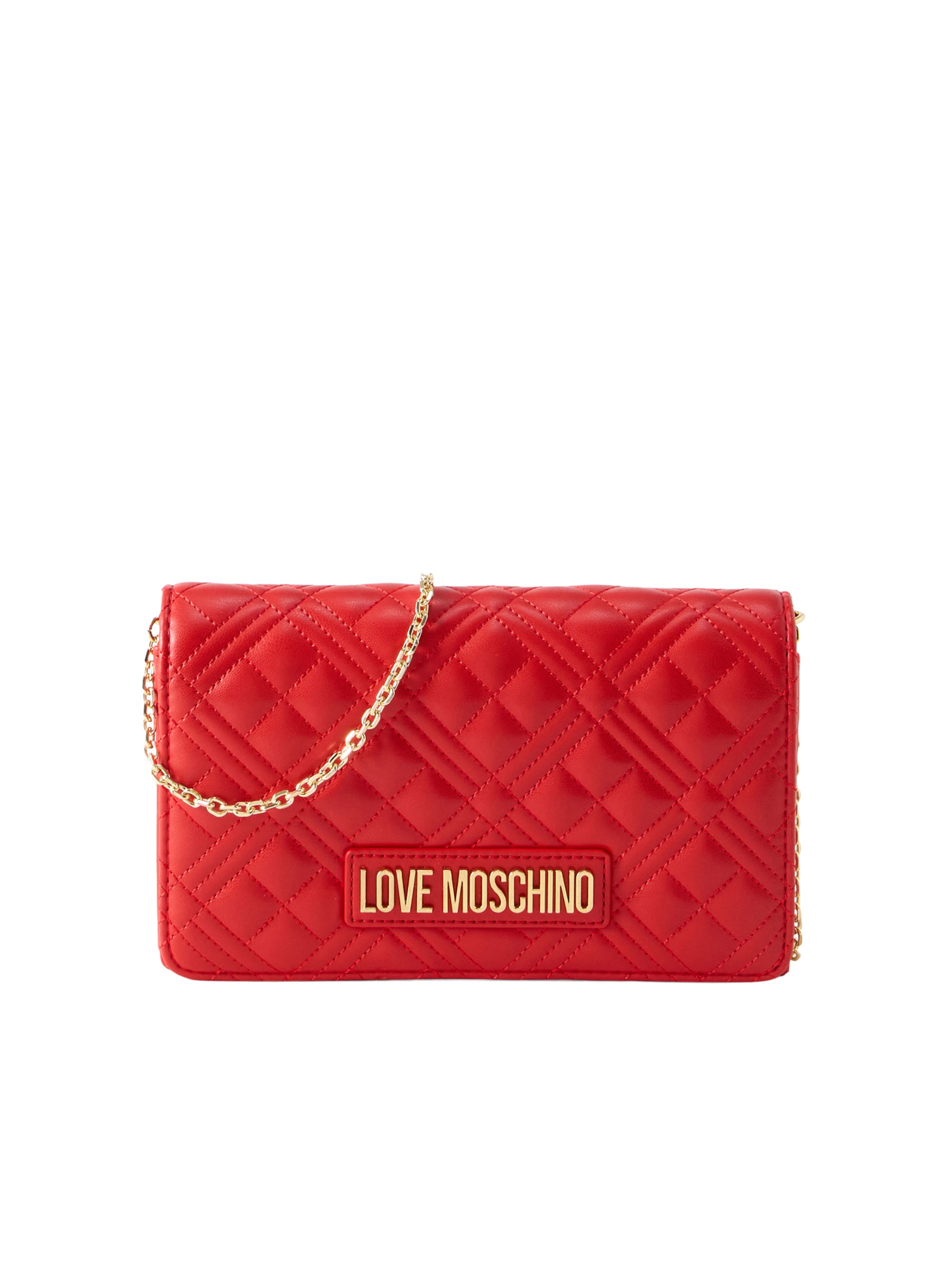 Love Moschino Axelremsväska i röd: framsida