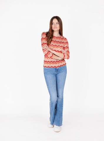 T-shirt 'WLS DONNA' Key Largo en orange