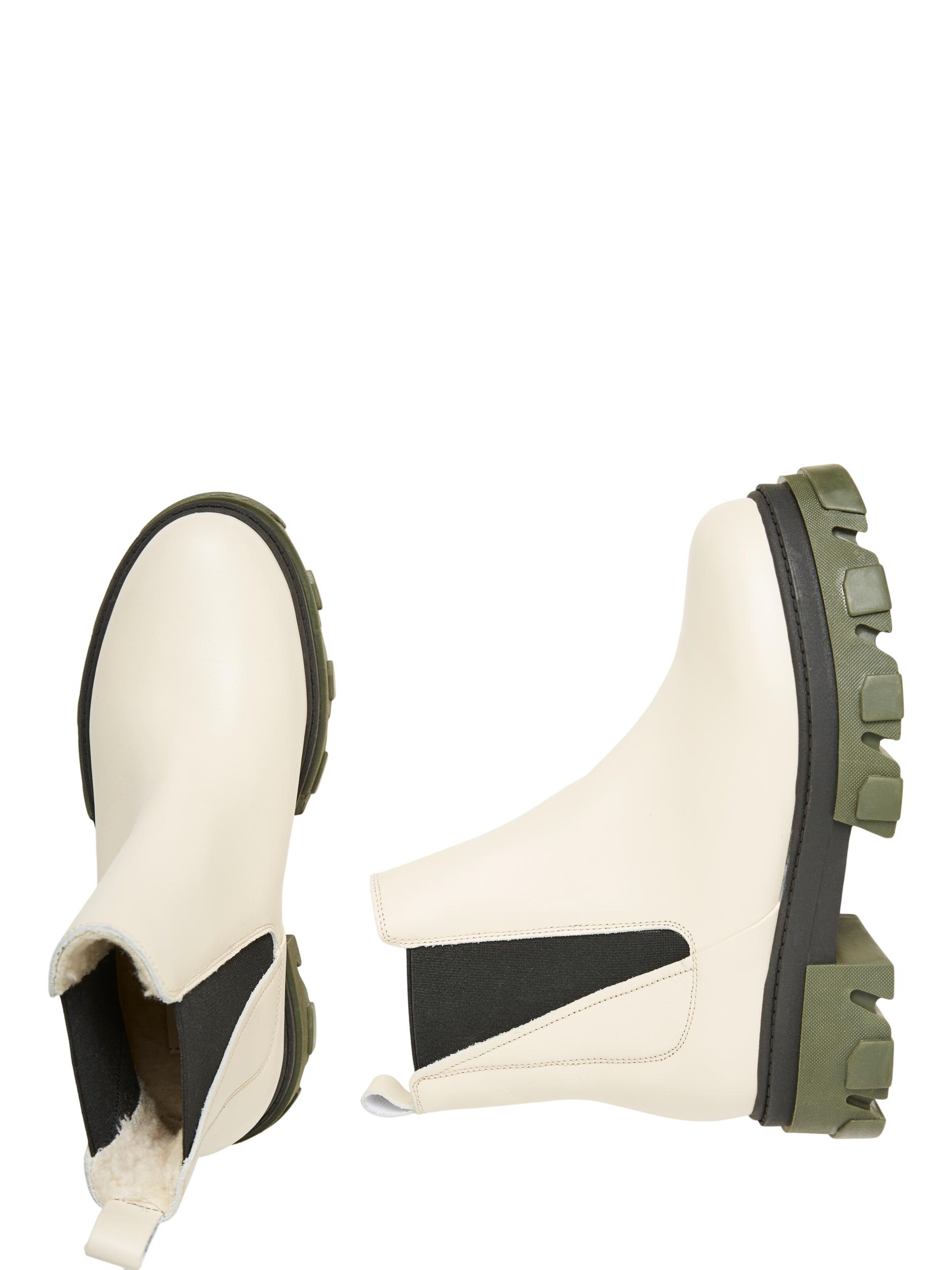 Frauen Stiefeletten VERO MODA Chelsea Boots 'Lisa' in Creme - RC22062 Frauen Stiefeletten VERO MODA Chelsea Boots 'Lisa' in Creme - RC22062