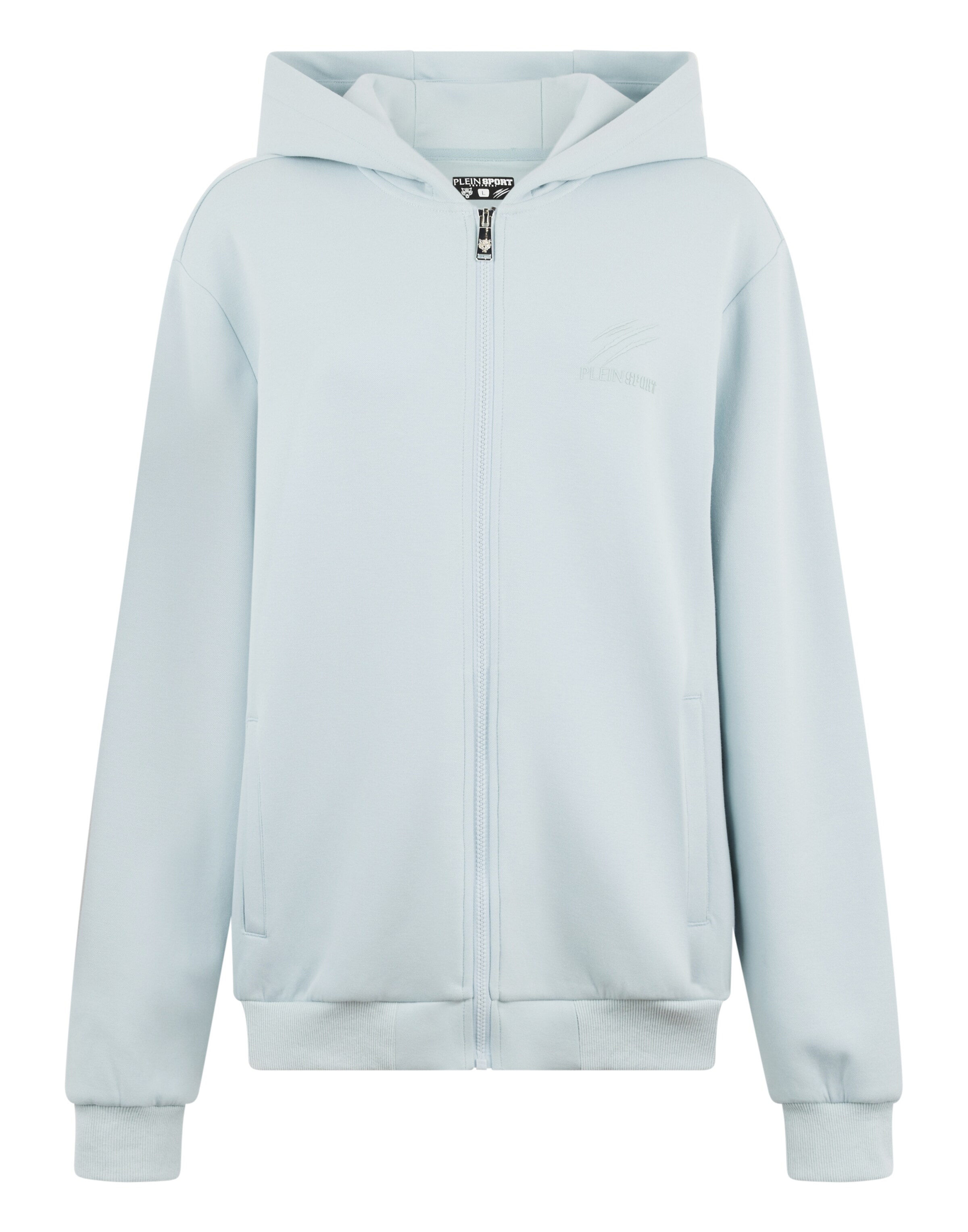 Plein Sport - Sudadera con cremallera en azul: frente