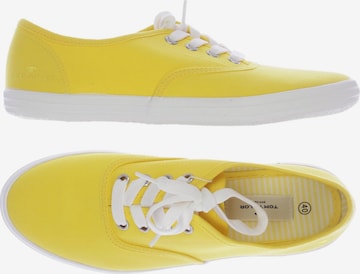 TOM TAILOR Sneakers & Trainers in 40 in Yellow: front