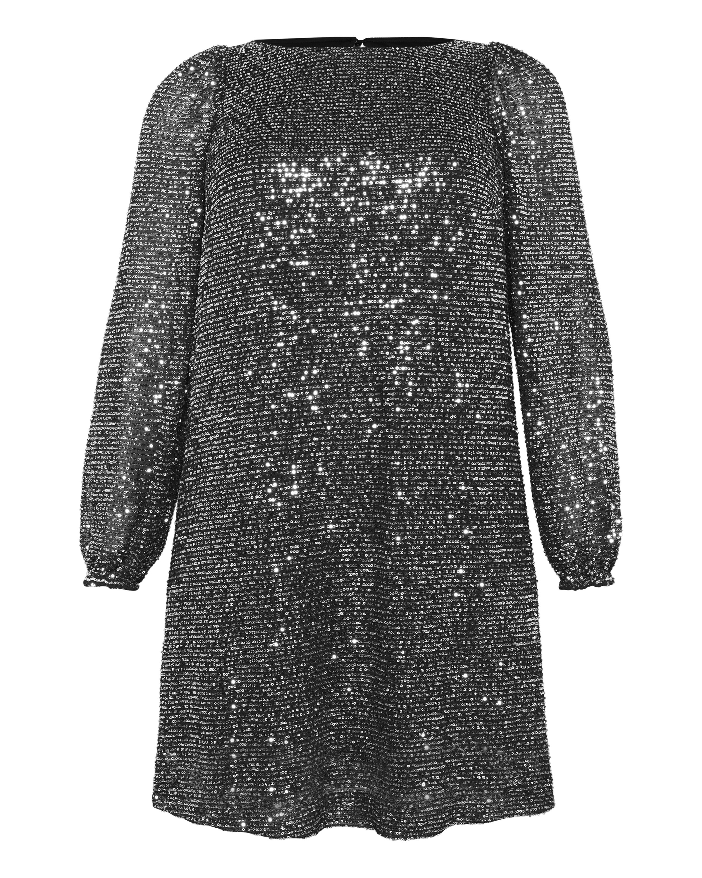 Robe de soirée 'Laila' KAFFE CURVE en argent : devant