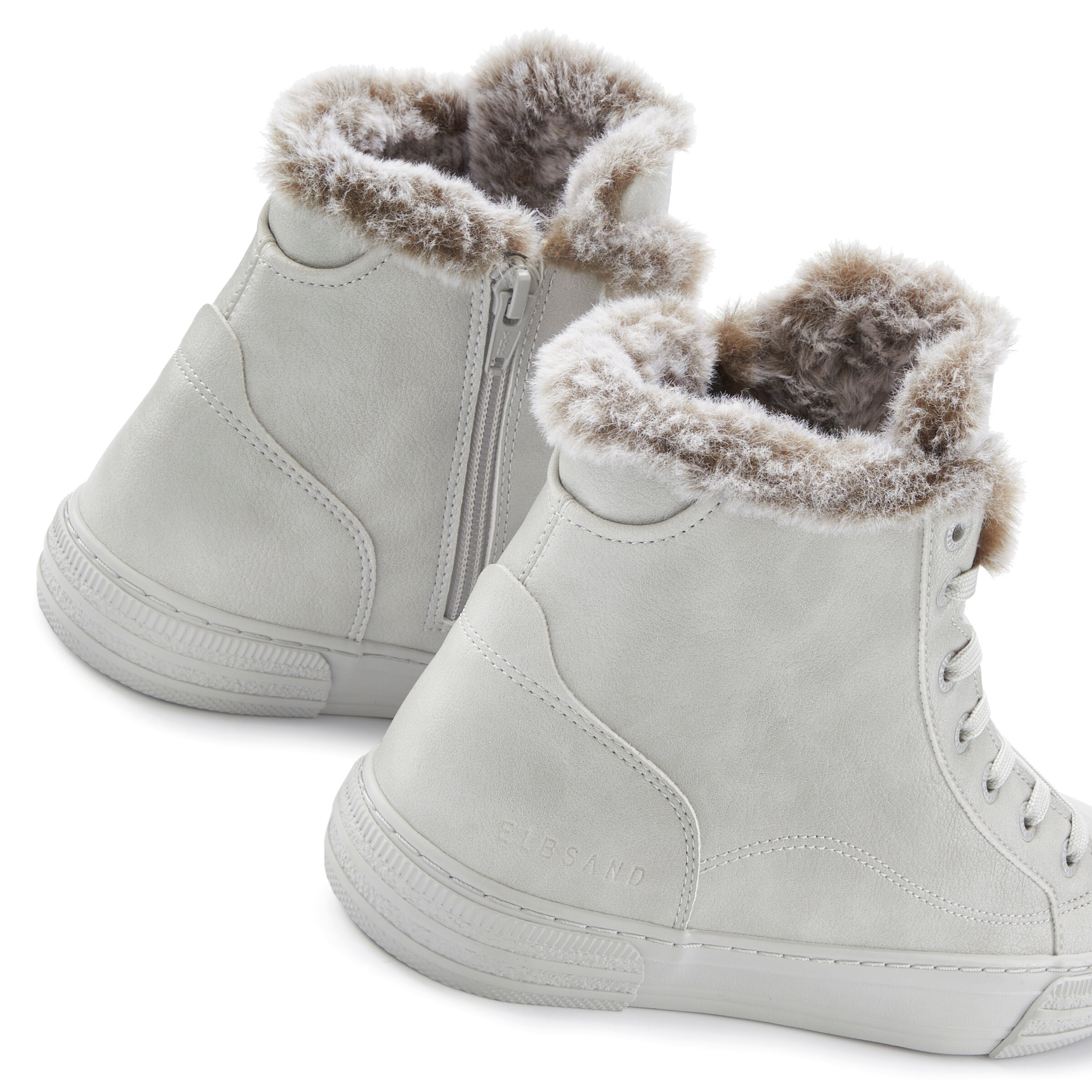 Elbsand Lace-Up Ankle Boots in Grey