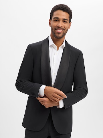 BOSS Regular Fit Sakko 'Jasper Tux' in Schwarz: Vorderseite