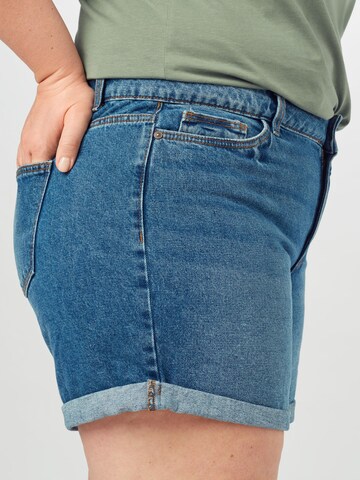 Noisy May Curve Slimfit Jeans 'SMILEY' in Blauw