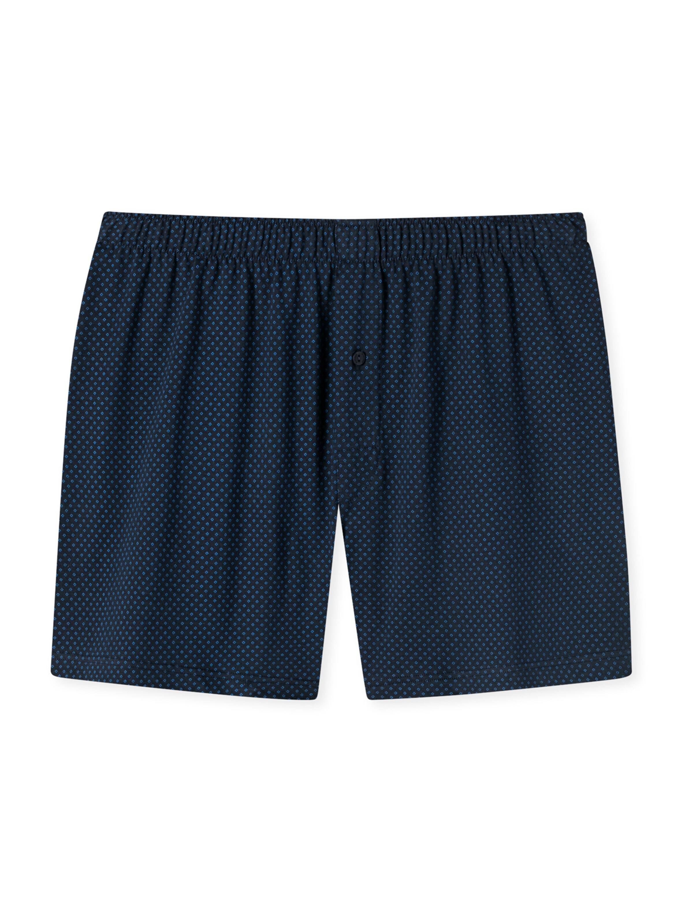 SCHIESSER - Calzoncillo boxer ' Cotton Casuals ' en azul: frente