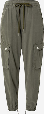 Effilé Pantalon cargo Oasis en vert : devant