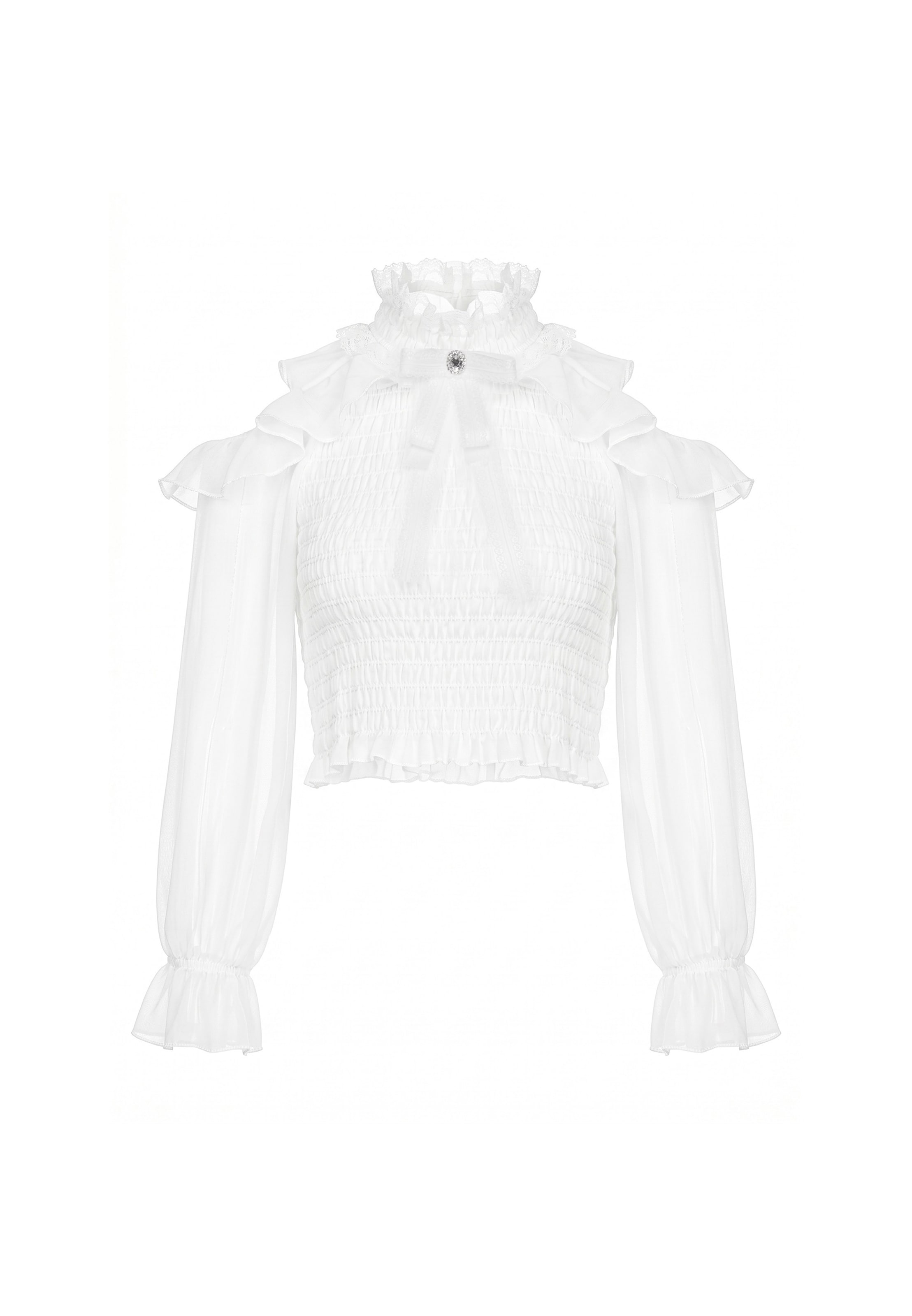 faina - Blusa en blanco: frente