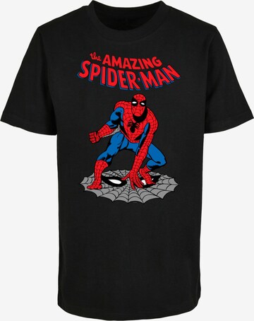 ABSOLUTE CULT T-Shirt 'Marvel Universe--The Amazing Spider' in Schwarz: predná strana