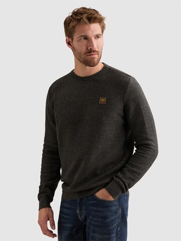 PME Legend Pullover 'Pullover in 100% cotton mouliné with texture' i sort: forside
