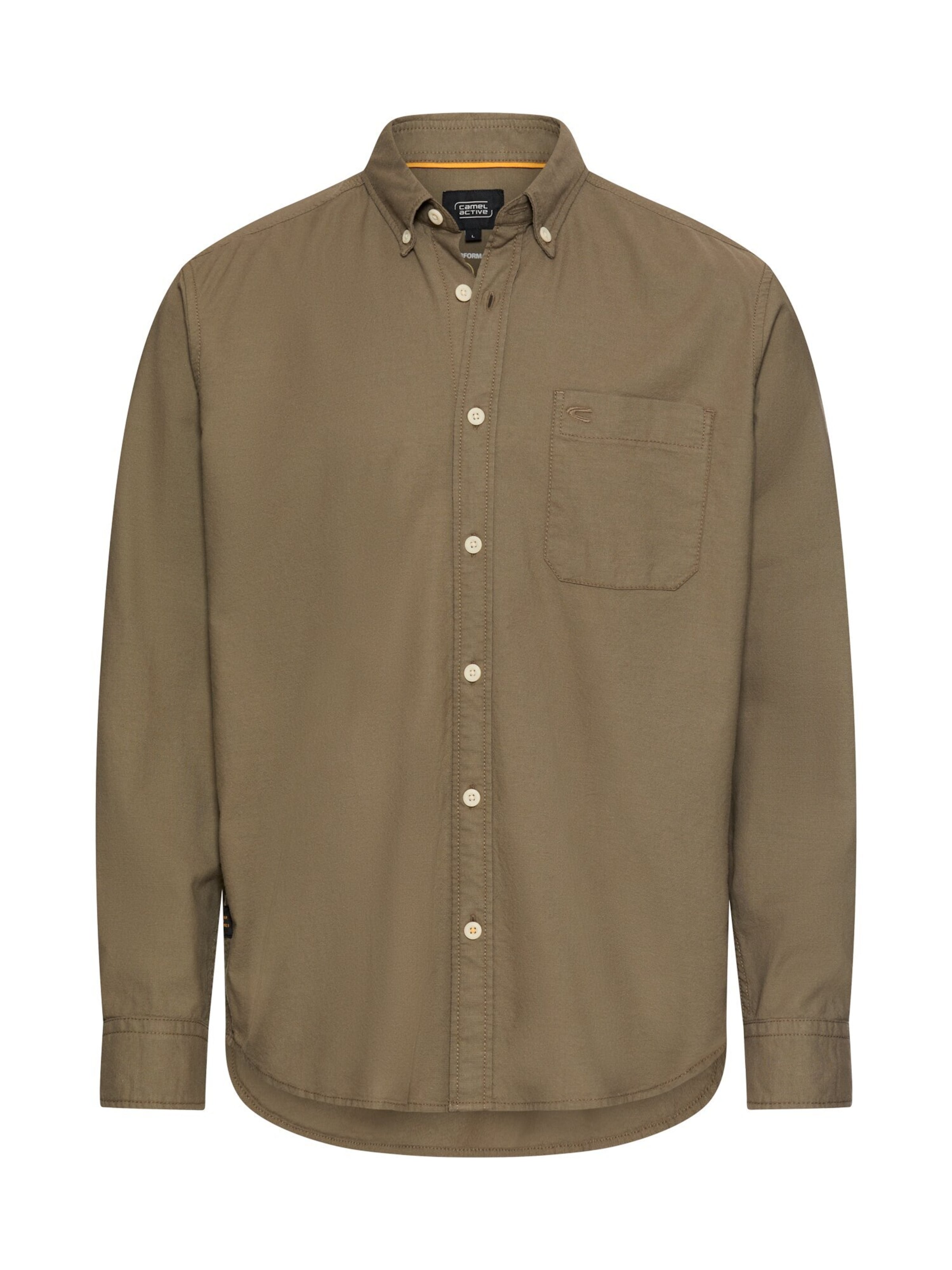 CAMEL ACTIVE Regular fit Button Up Shirt in Green: front