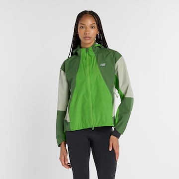 new balance Trainingsjacke in Grün: Vorderseite