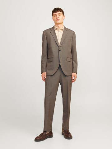 JACK & JONES Regularen Hlače z naborki 'JPRBushwick Mathew' | siva barva