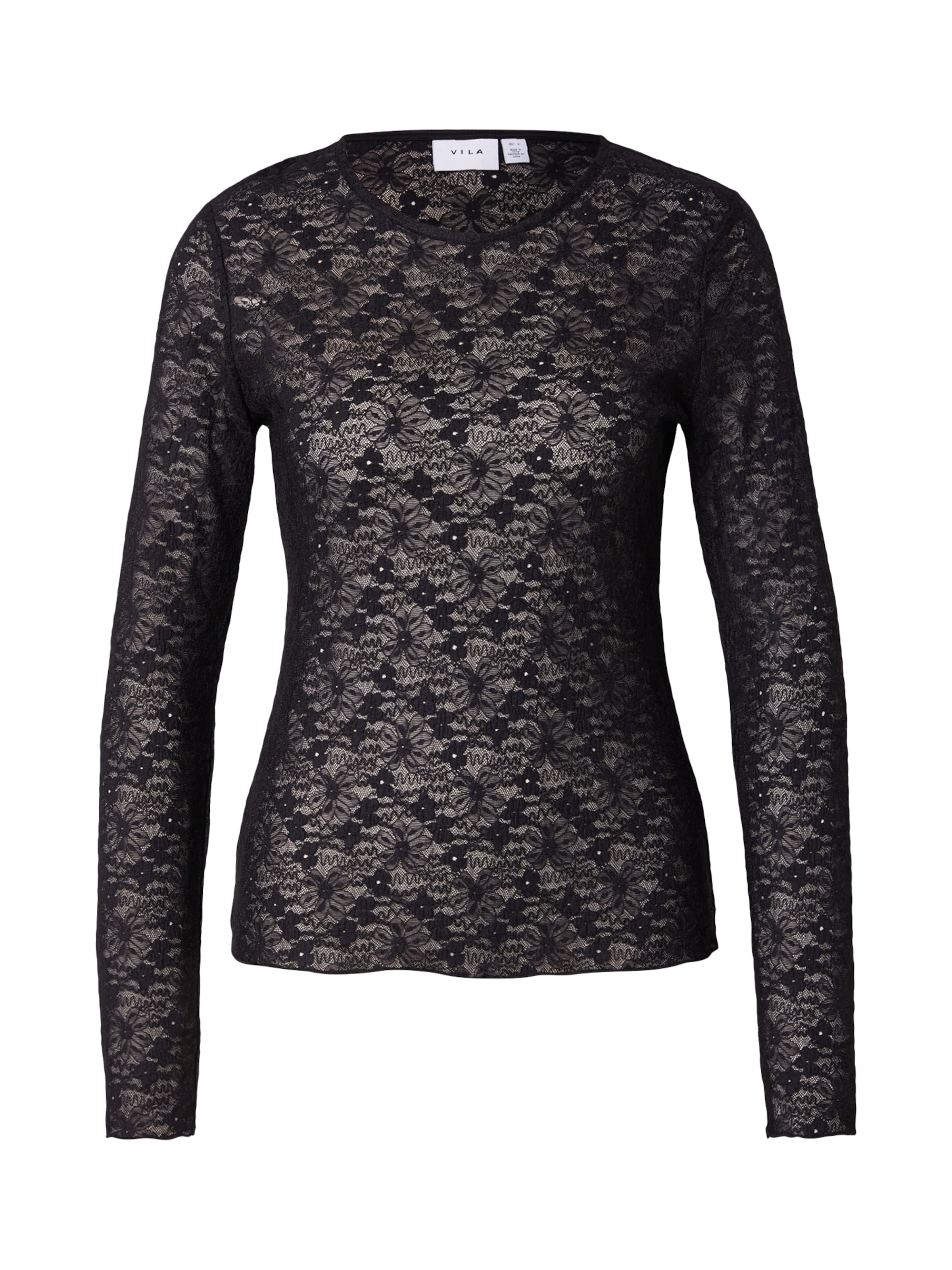 VILA Blouse 'VIFAY' in Zwart: voorkant