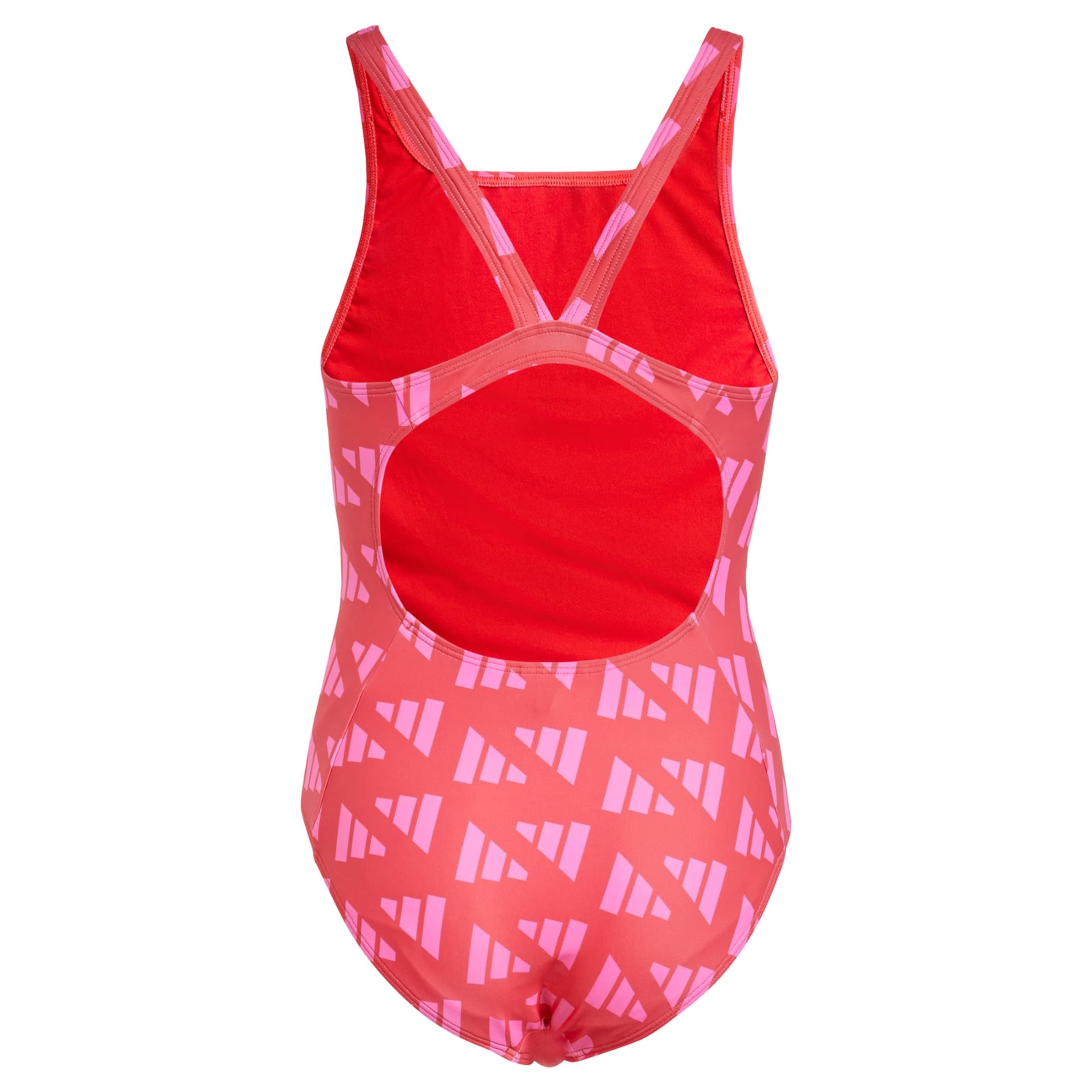 ADIDAS PERFORMANCE Badeanzug 'Logo Graphic V-Back Swimsuit' in Pink