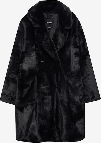 Pull&Bear Overgangsfrakke i sort: forside