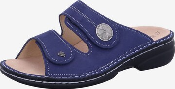 Finn Comfort Mules in Blue: front