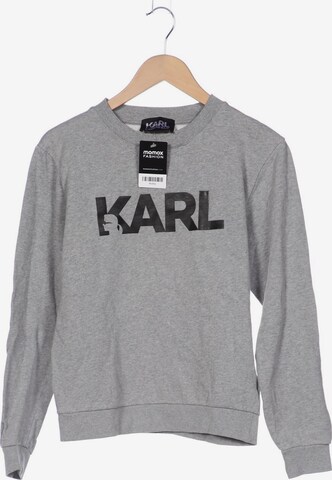 Karl Lagerfeld Sweatshirt & Zip-Up Hoodie in S in Grey: front