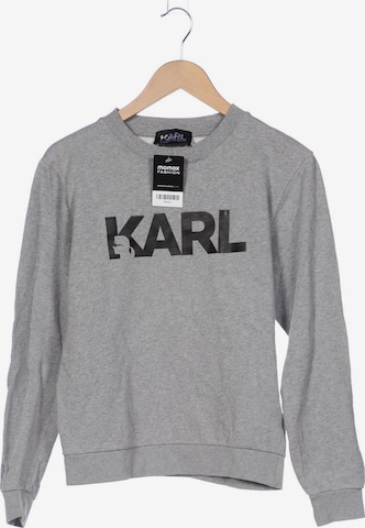 Karl Lagerfeld Sweatshirt & Zip-Up Hoodie in S in Grey: front