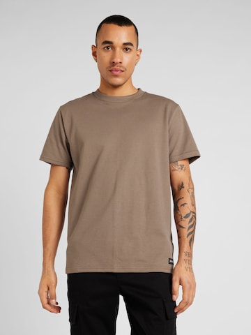 T-Shirt HOLLISTER en marron : devant