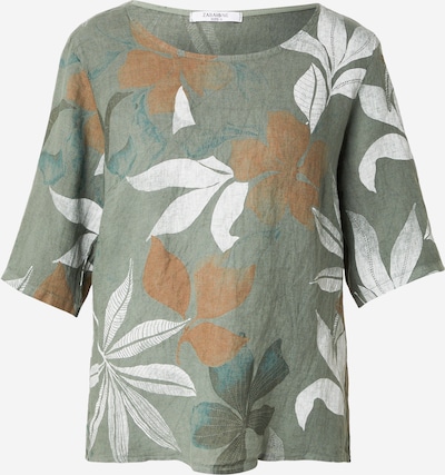 ZABAIONE Pusero 'Pi44naa' koossa S värissä umbra / khaki / offwhite, Tuotenäkymä