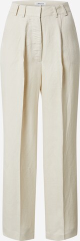 EDITED Regular Pleat-Front Pants 'Kaj' in Beige: front