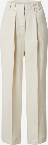 EDITED Regular Plissert bukse 'Kaj' i beige: forside
