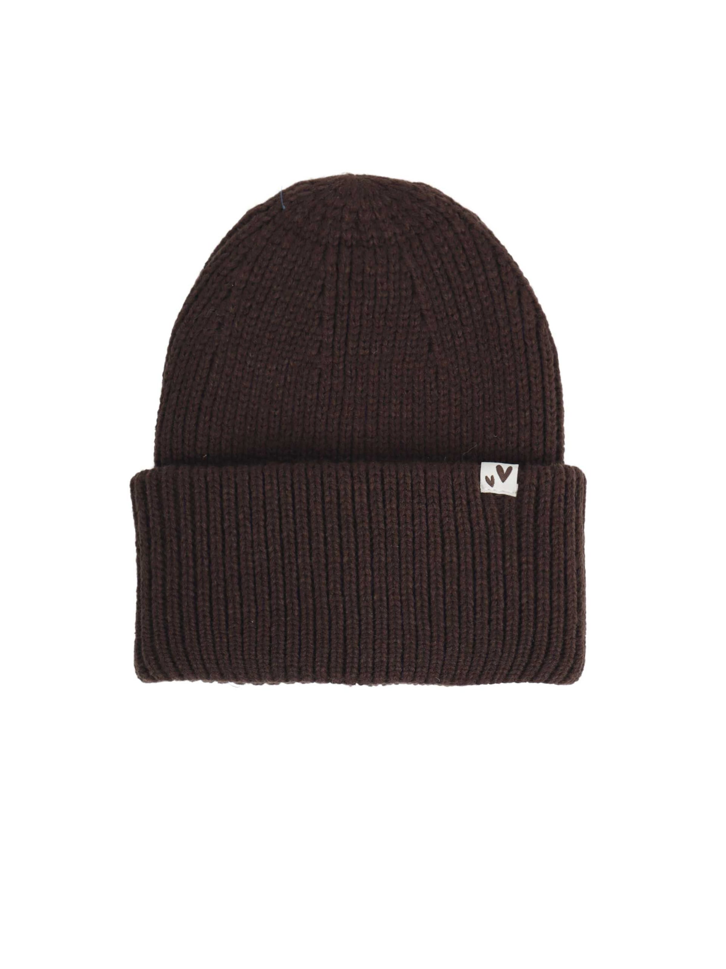 SAMAYA Beanie 'Sabrine' in Brown: front
