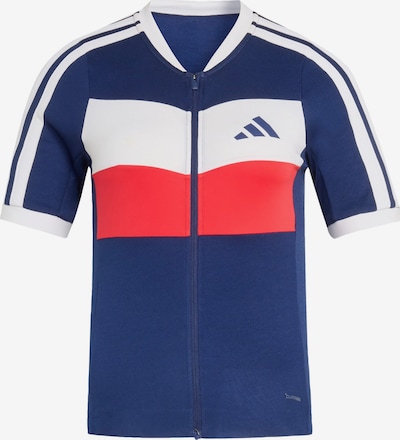 ADIDAS PERFORMANCE Sportstrickjacke 'Tempo' in dunkelblau / hellrot / weiß, Produktansicht