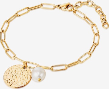 Valero Pearls Bracelet in Gold: front