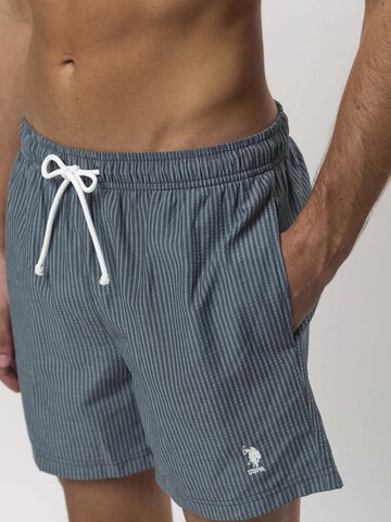 U.S. POLO ASSN. Zwemshorts ' Briggs Swimshorts ' in Blauw