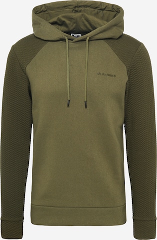 JACK & JONES Sweatshirt 'STAPLE' in Green: front