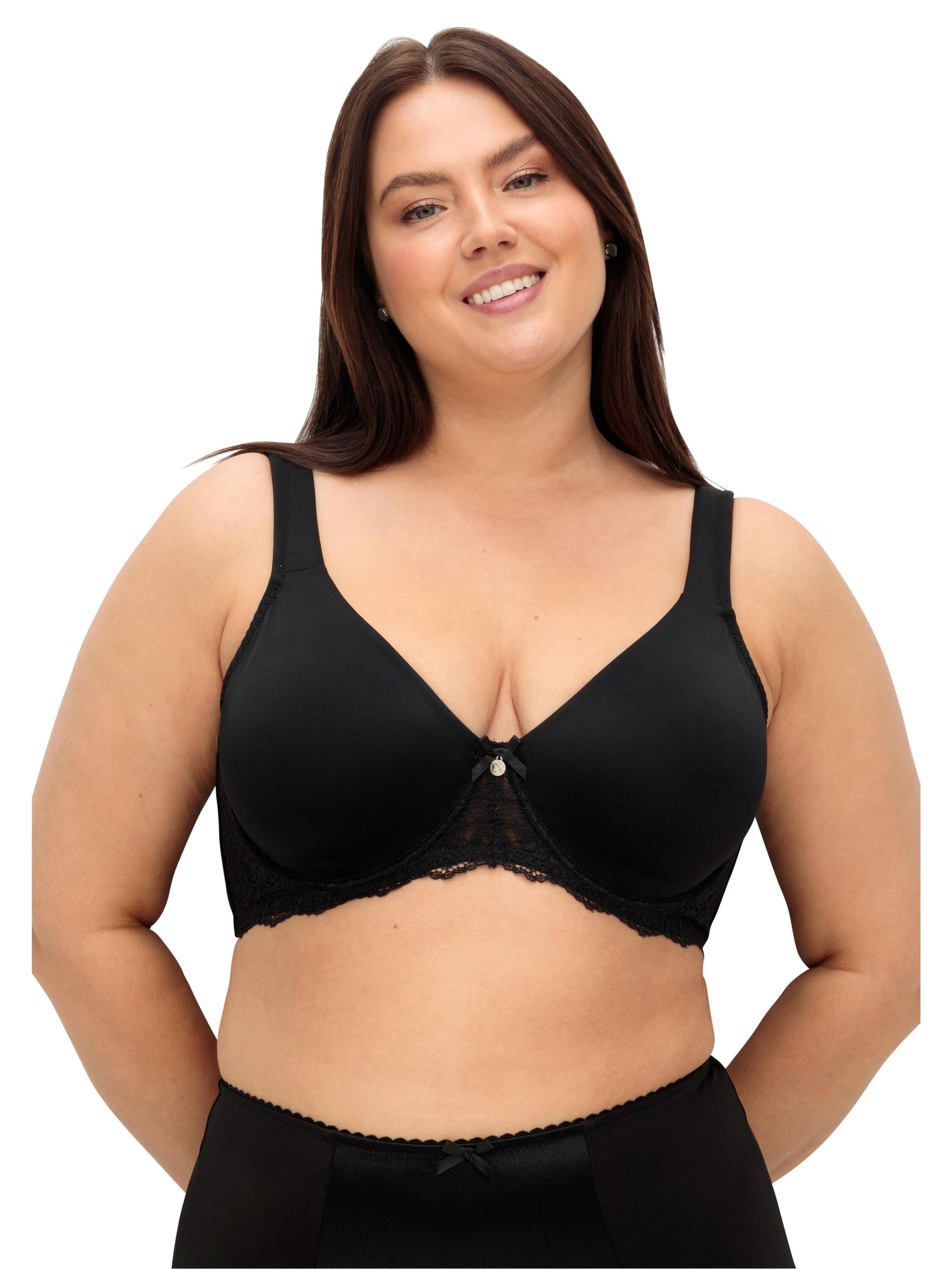 SHEEGO T-Shirt Rintaliivi värissä musta: etupuoli