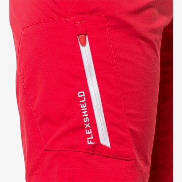 JACK WOLFSKIN Regular Outdoor Pants 'Overland' in Red