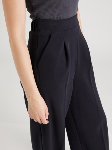 Max Mara Leisure Wide leg Bandplooibroek in Zwart