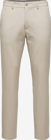 SELECTED HOMME Trousers 'Dave' in Beige: front