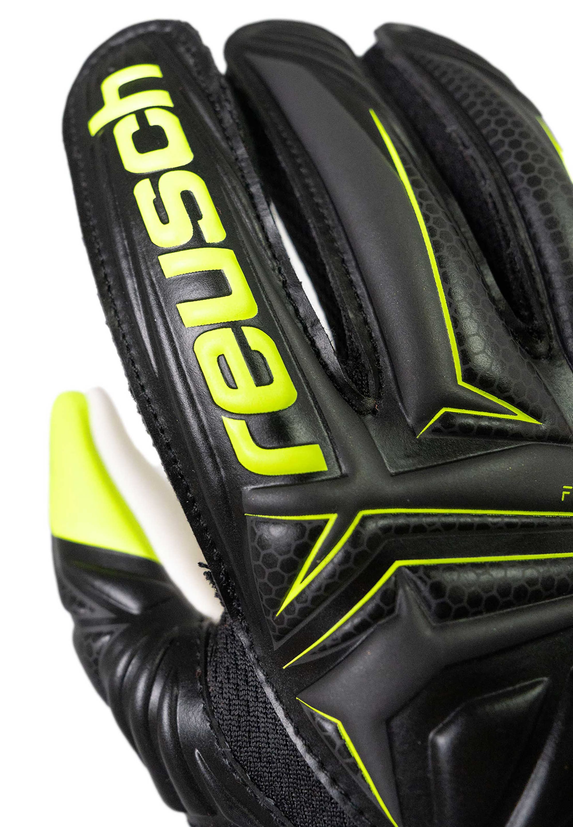REUSCH Sporthandschoenen 'Attrakt Starter Solid Finger Support Junior' in Zwart