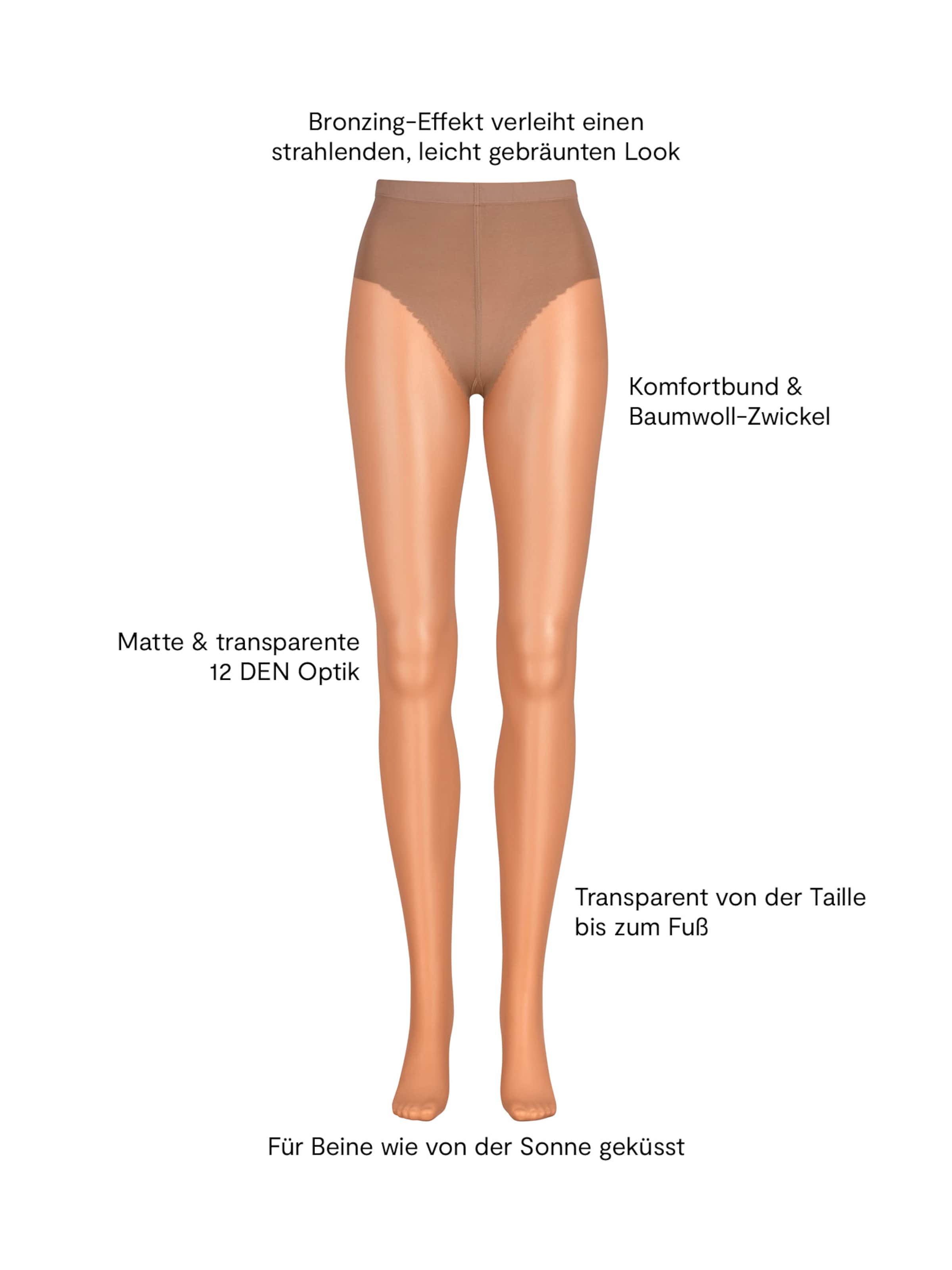 Collants 'Hello Sunshine' Nur Die en beige