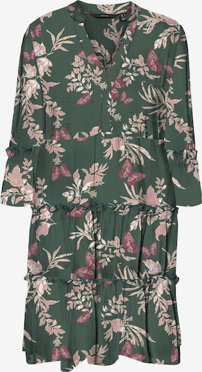 VERO MODA Robe-chemise 'EASY JOY' en vert foncé / rose / éosine / blanc, Vue avec produit