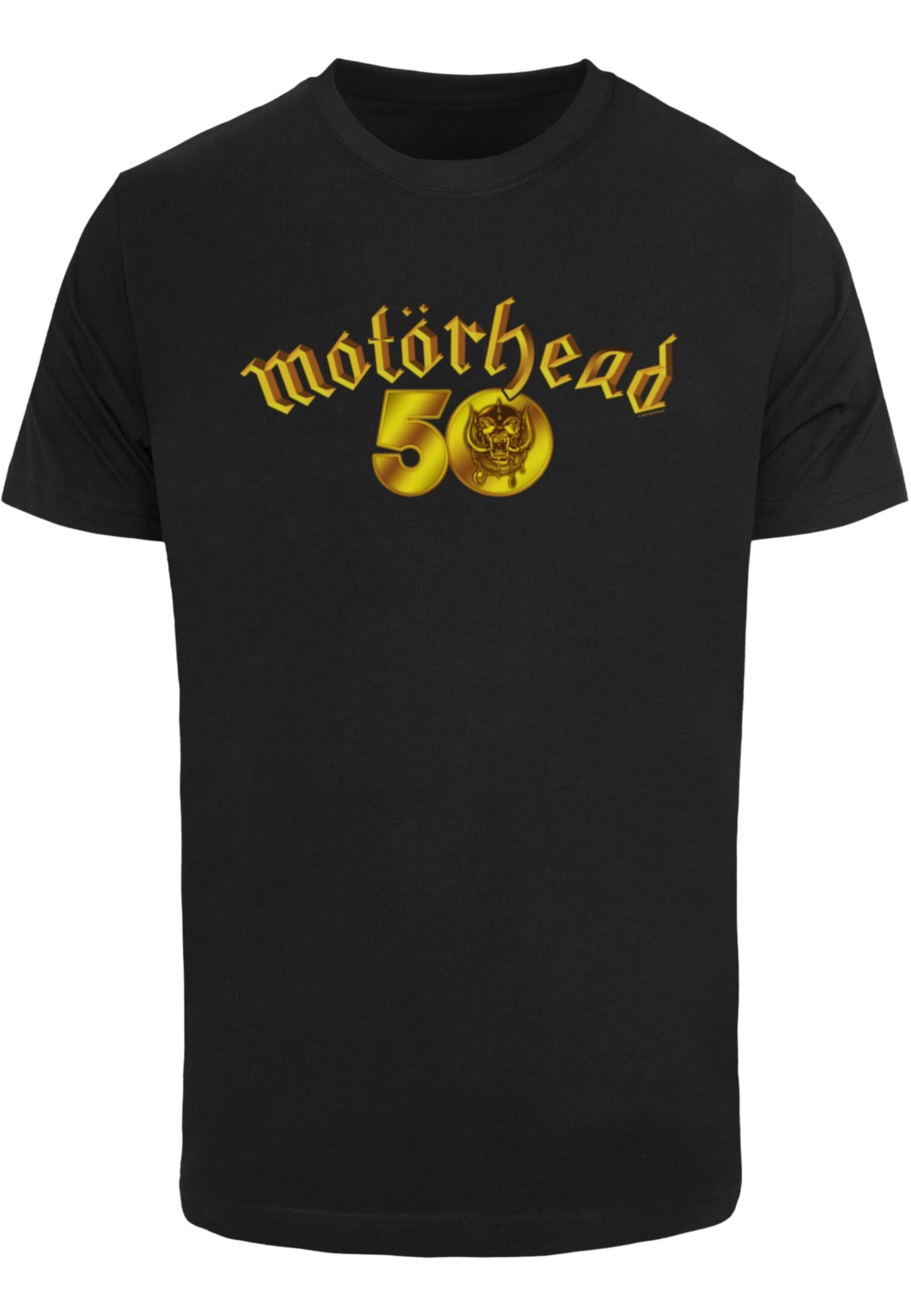 Maglietta 'Motorhead - 50th Anniversary' di Merchcode in nero: frontale