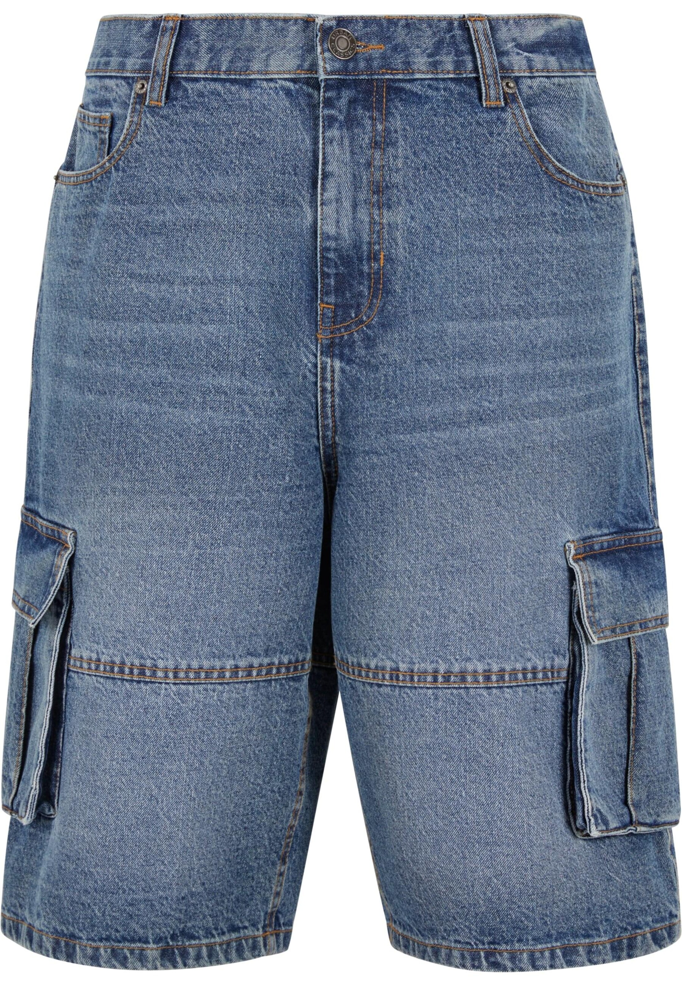 Urban Classics Regular Broek ' ' in Blauw: voorkant