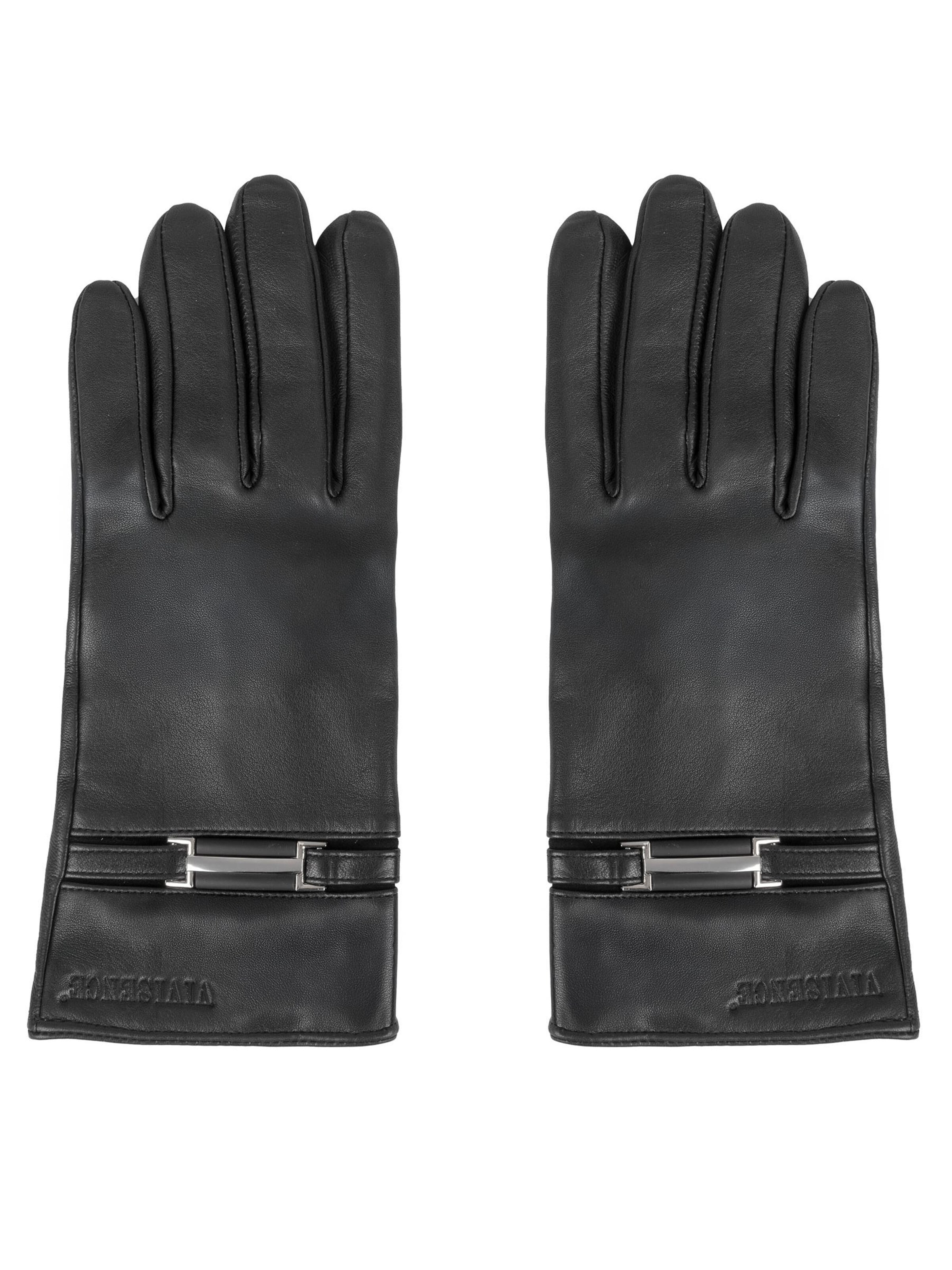 Vivisence Vingerhandschoenen '7212' in Zwart