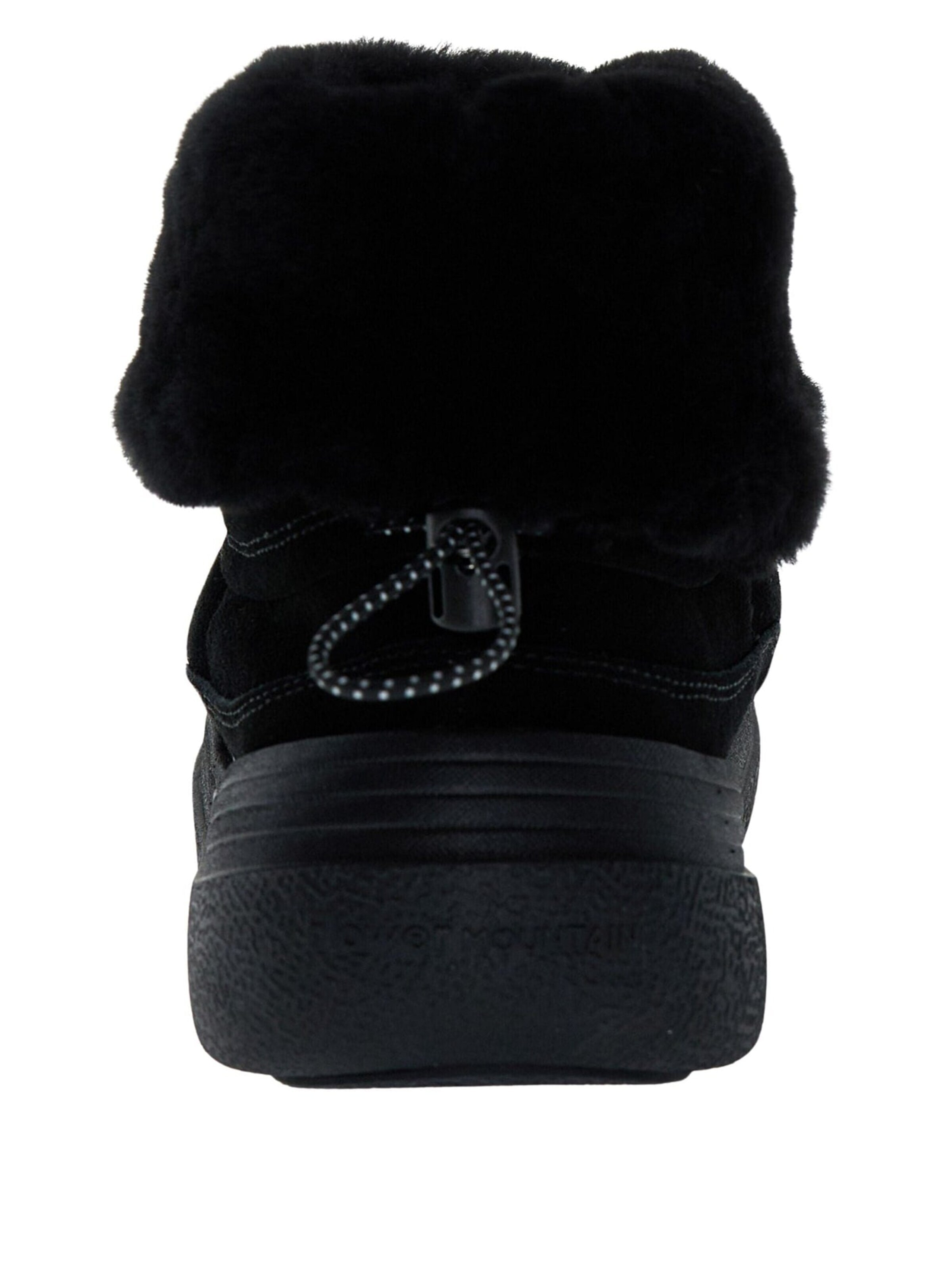 Flower Mountain Stövlett 'Women's Suede Ankle Boot with Shearling' i svart