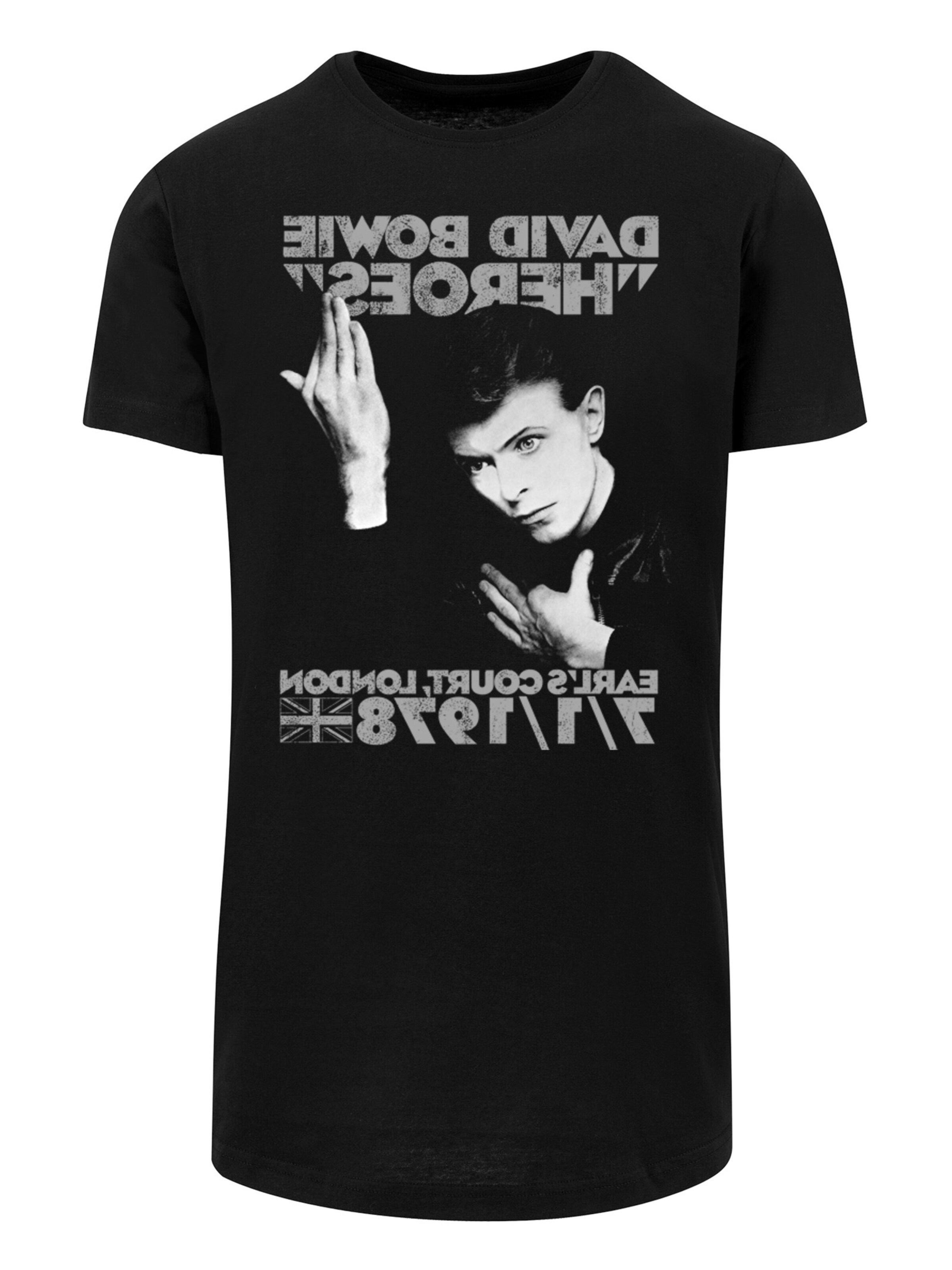 F4NT4STIC Shirt 'David Bowie' in Black: front