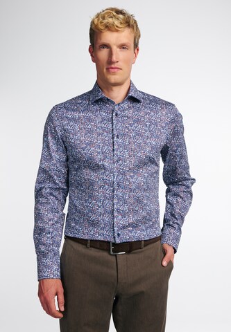 ETERNA Slim fit Button Up Shirt in Blue: front