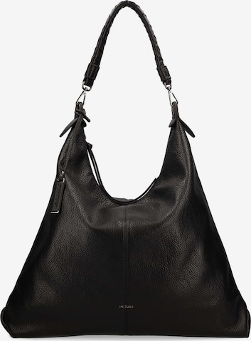 Picard Schultertasche 'Grace' in Schwarz: Vorderseite