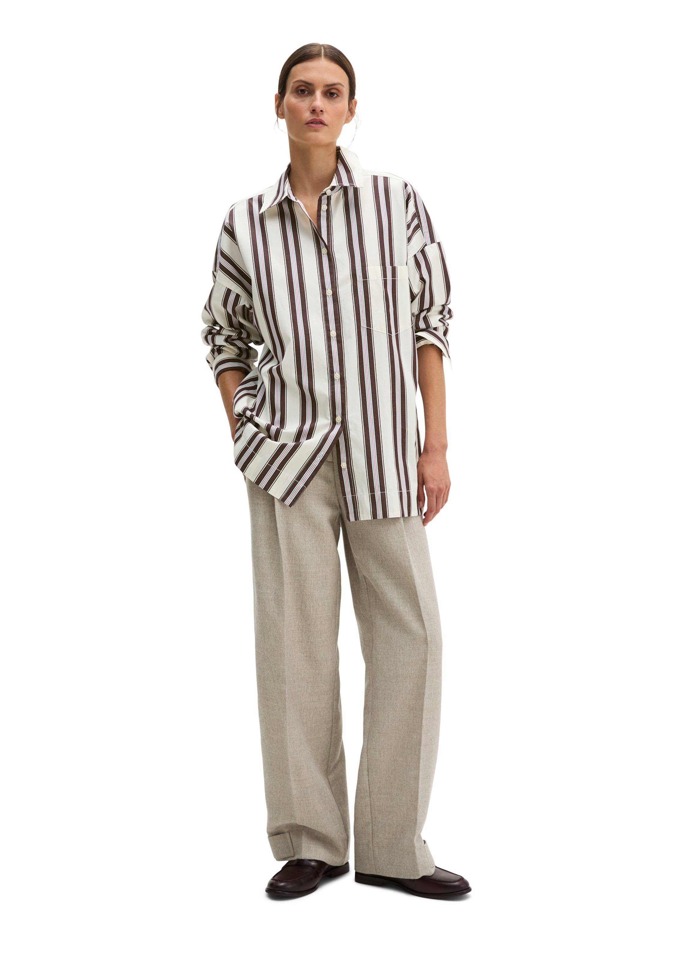 Marc O'Polo Bluse in Weiß: Vorderseite